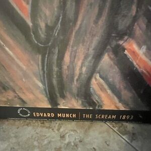 Large Edvard Munch hard cover canvas. Stunning piece for any home or office.